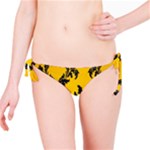 Yellow Regal Filagree Pattern Bikini Bottom