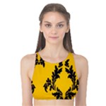 Yellow Regal Filagree Pattern Tank Bikini Top