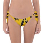 Yellow Regal Filagree Pattern Reversible Bikini Bottom