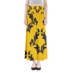 Yellow Regal Filagree Pattern Full Length Maxi Skirt