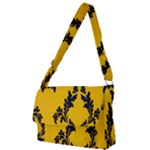 Yellow Regal Filagree Pattern Full Print Messenger Bag (S)