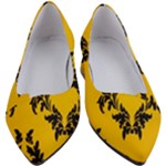 Yellow Regal Filagree Pattern Women s Block Heels 
