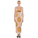 Orange Slices! Fitted Maxi Dress