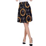 Abstract Pattern Background A-Line Skirt