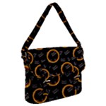 Abstract Pattern Background Buckle Messenger Bag
