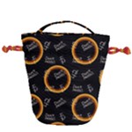 Abstract Pattern Background Drawstring Bucket Bag