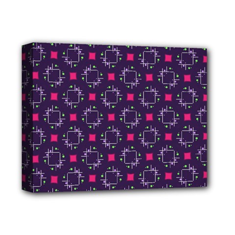 Geometric Pattern Retro Style Deluxe Canvas 14  x 11  (Stretched) from UrbanLoad.com