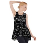 Background Graphic Abstract Pattern Side Drop Tank Tunic