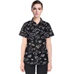 Background Graphic Abstract Pattern Women s Short Sleeve Shirt