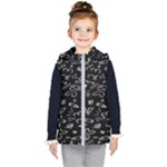 Background Graphic Abstract Pattern Kids  Hooded Puffer Vest