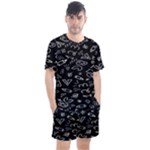 Background Graphic Abstract Pattern Men s Mesh Tee and Shorts Set