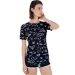Background Graphic Abstract Pattern Perpetual Short Sleeve T-Shirt