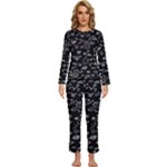 Background Graphic Abstract Pattern Womens  Long Sleeve Lightweight Pajamas Set
