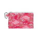 Background Peace Doodles Graphic Canvas Cosmetic Bag (Small)
