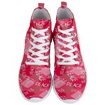 Background Peace Doodles Graphic Men s Lightweight High Top Sneakers