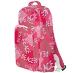 Background Peace Doodles Graphic Double Compartment Backpack