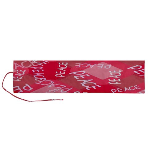 Background Peace Doodles Graphic Roll Up Canvas Pencil Holder (L) from UrbanLoad.com