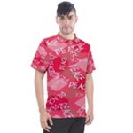 Background Peace Doodles Graphic Men s Polo Tee