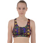 Background Graphic Back Weave Sports Bra