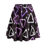 Abstract Background Graphic Pattern High Waist Skirt