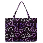 Abstract Background Graphic Pattern Zipper Medium Tote Bag