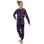 Abstract Background Graphic Pattern Kids  Long Sleeve Set 