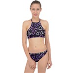 Abstract Background Graphic Pattern Racer Front Bikini Set