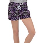 Abstract Background Graphic Pattern Velour Lounge Shorts