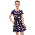 Abstract Background Graphic Pattern Kids  Cross Web Dress