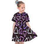 Abstract Background Graphic Pattern Kids  Sailor Dress