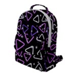 Abstract Background Graphic Pattern Flap Pocket Backpack (Large)