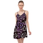 Abstract Background Graphic Pattern Summer Time Chiffon Dress
