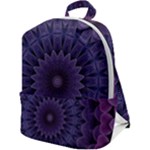 Shape Geometric Symmetrical Zip Up Backpack