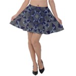 Kaleidoscope Geometric Pattern Velvet Skater Skirt
