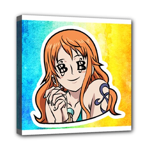 Nami Lovers Money Mini Canvas 8  x 8  (Stretched) from UrbanLoad.com