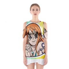 Shoulder Cutout One Piece Dress 