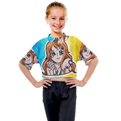 Kids Mock Neck T-Shirt 