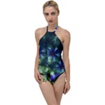 Fractalflowers Go with the Flow One Piece Swimsuit