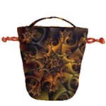Digitalartflower Drawstring Bucket Bag