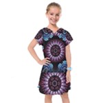 Digitalart Kaleidoscope Kids  Drop Waist Dress