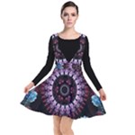 Digitalart Kaleidoscope Plunge Pinafore Dress