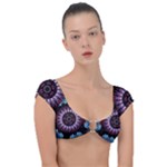 Digitalart Kaleidoscope Cap Sleeve Ring Bikini Top