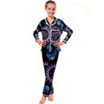 Digitalart Kaleidoscope Kid s Satin Long Sleeve Pajamas Set