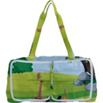 Mother And Daughter Yoga Art Celebrating Motherhood And Bond Between Mom And Daughter. Multi Function Bag