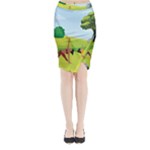 Mother And Daughter Y Midi Wrap Pencil Skirt