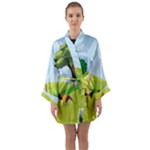 Mother And Daughter Y Long Sleeve Satin Kimono