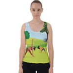 Mother And Daughter Y Velvet Tank Top