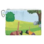 Mother And Daughter Y Canvas Cosmetic Bag (XL)