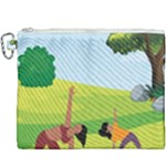 Mother And Daughter Y Canvas Cosmetic Bag (XXXL)