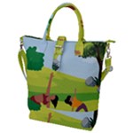 Mother And Daughter Y Buckle Top Tote Bag